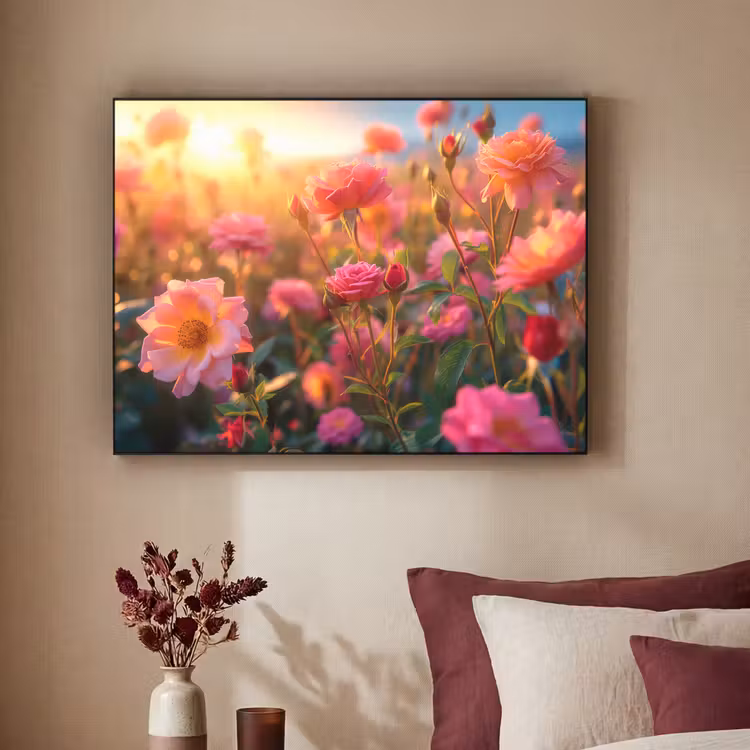 Art Frame - Bloemen - Rozen - Natuur - Roze - Bloem — 2