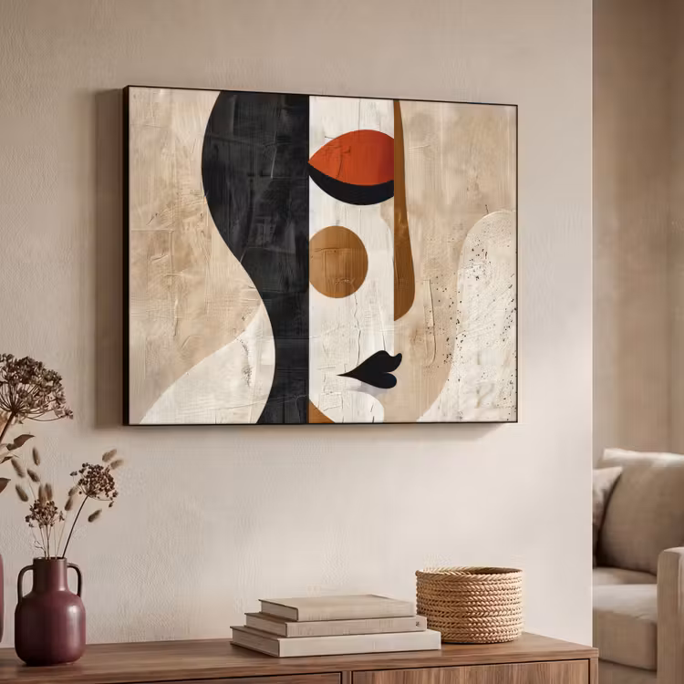 Art Frame - Gezicht - Abstract - Kunst - Vormen — 4
