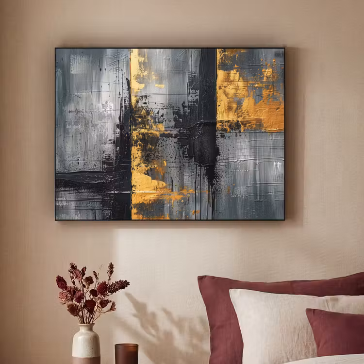 Art Frame - Modern - Goud - Grijs - Patroon — 2