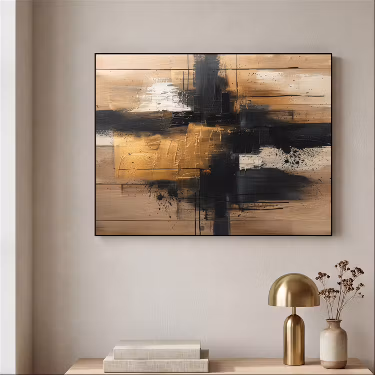 Art Frame - Modern - Zwart - Goud - Verf — 3