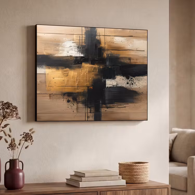 Art Frame - Modern - Zwart - Goud - Verf — 4
