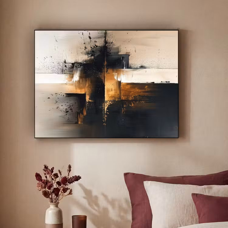 Art Frame - Modern - Zwart - Verf - Goud — 2
