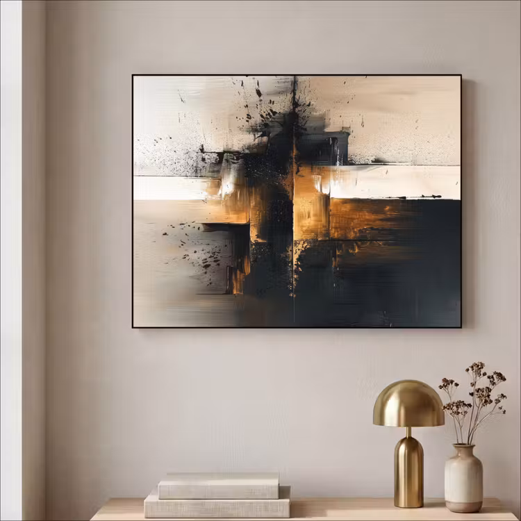 Art Frame - Modern - Zwart - Verf - Goud — 3