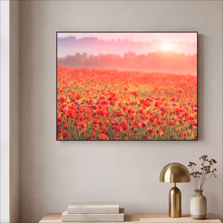 Art Frame - Bloemen - Klaprozen - Rood - Bloemenveld — 3