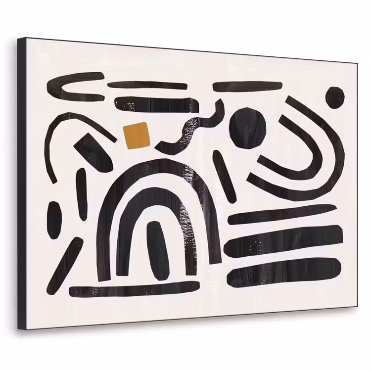 Art Frame - Abstract - Kunst - Vormen - Zwart — 1