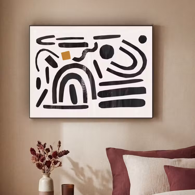 Art Frame - Abstract - Kunst - Vormen - Zwart — 2