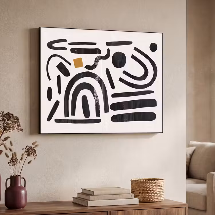 Art Frame - Abstract - Kunst - Vormen - Zwart — 4