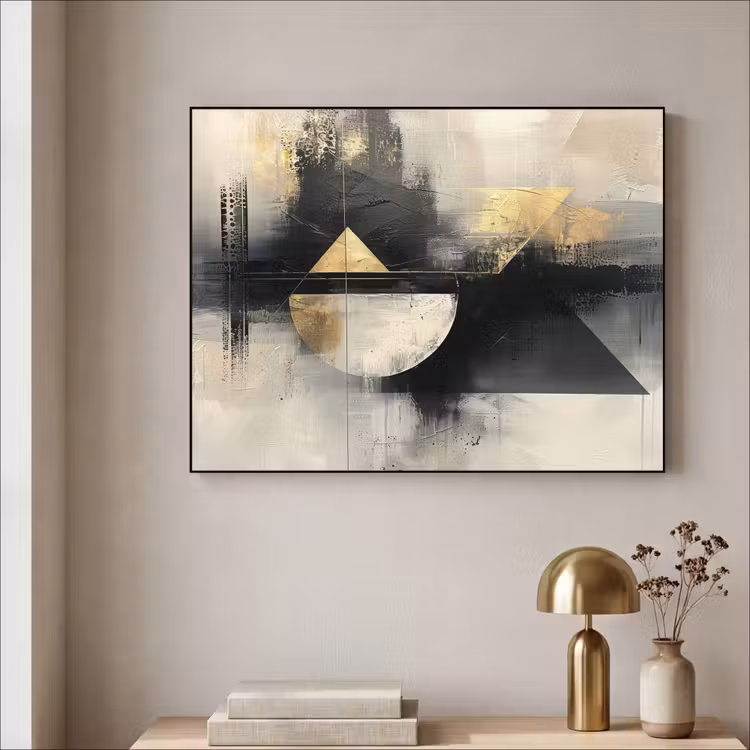 Art Frame - Abstract - Zwart - Verf - Modern — 3