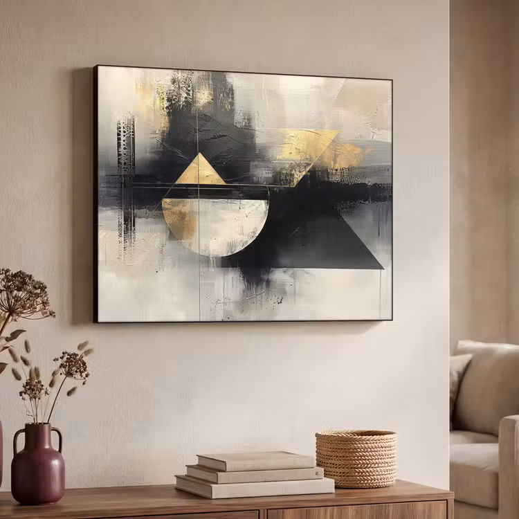 Art Frame - Abstract - Zwart - Verf - Modern — 4