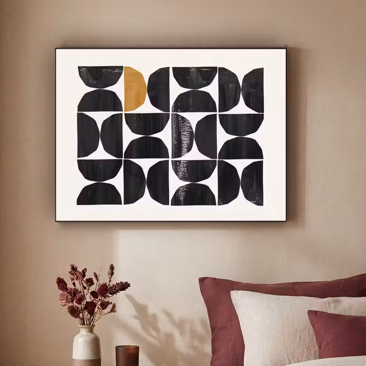 Art Frame - Modern - Halve cirkel - Goud - Zwart — 2