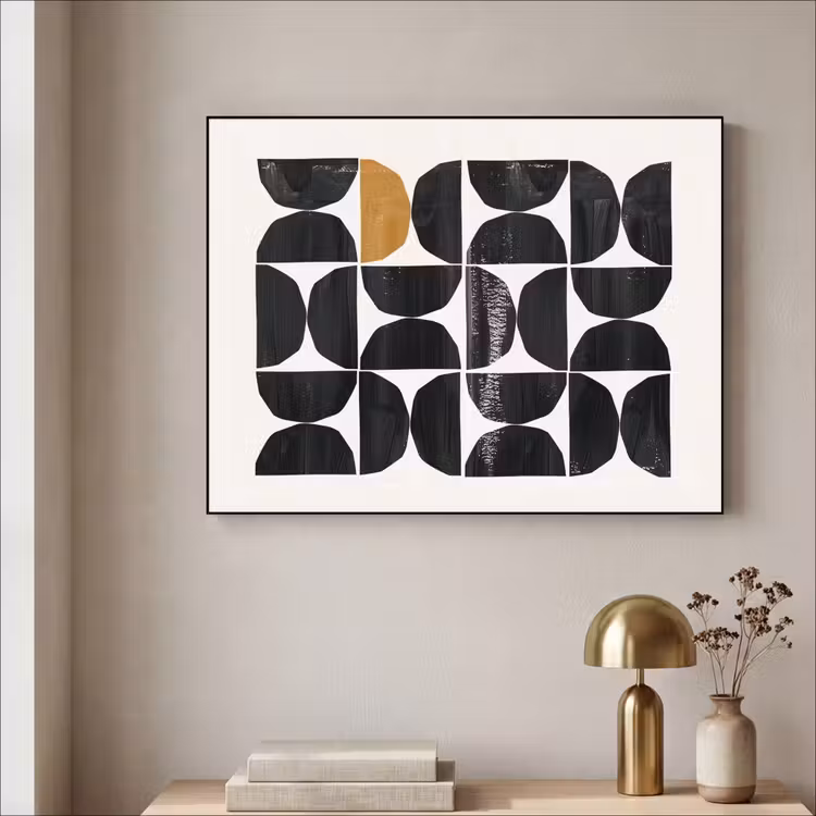 Art Frame - Modern - Halve cirkel - Goud - Zwart — 3