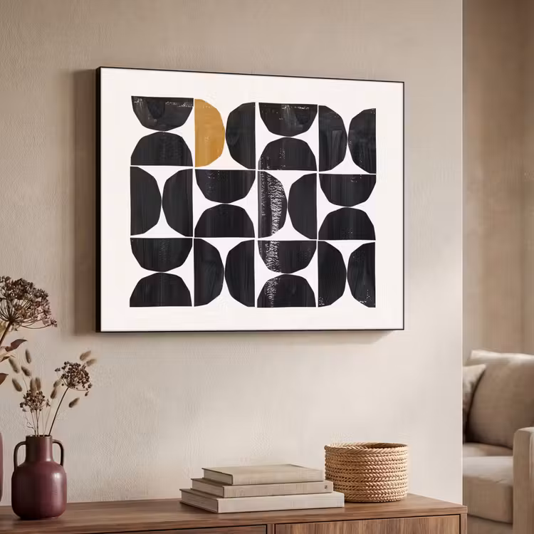 Art Frame - Modern - Halve cirkel - Goud - Zwart — 4