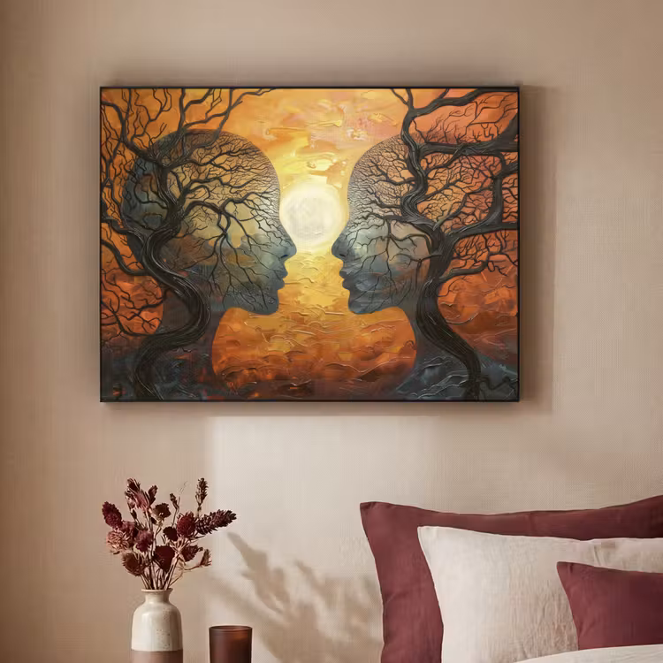 Art Frame - Bomen - Gezichten - Zon - Kunst — 2