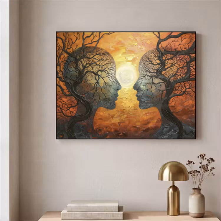 Art Frame - Bomen - Gezichten - Zon - Kunst — 3