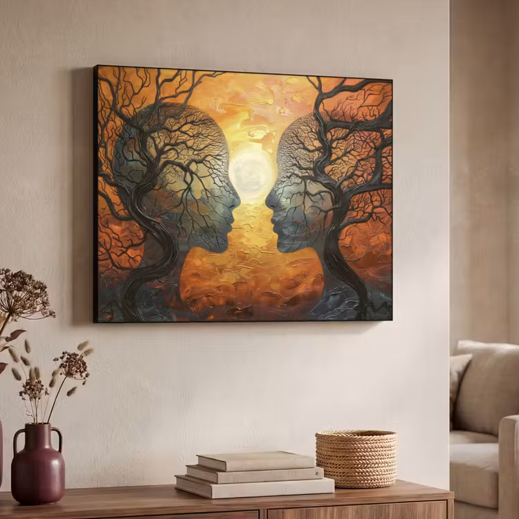 Art Frame - Bomen - Gezichten - Zon - Kunst — 4