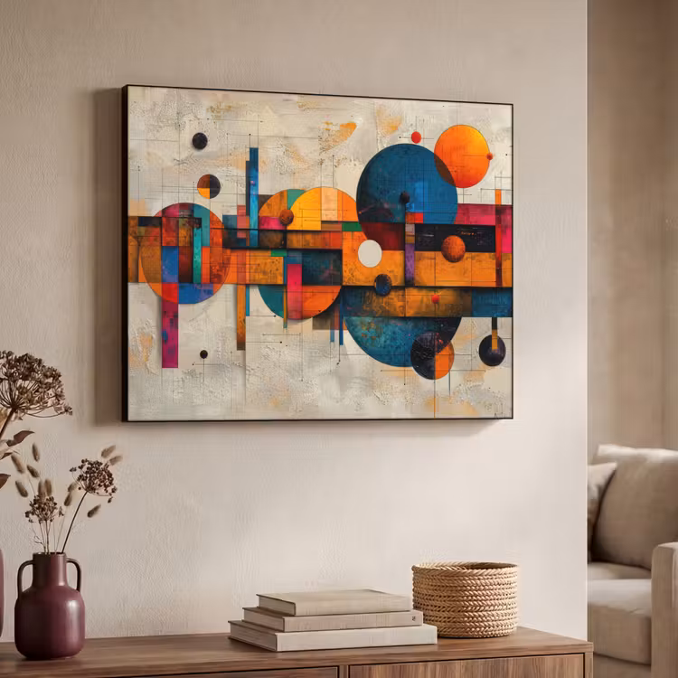 Art Frame - Kunst - Kleurrijk - Modern - Vormen — 4