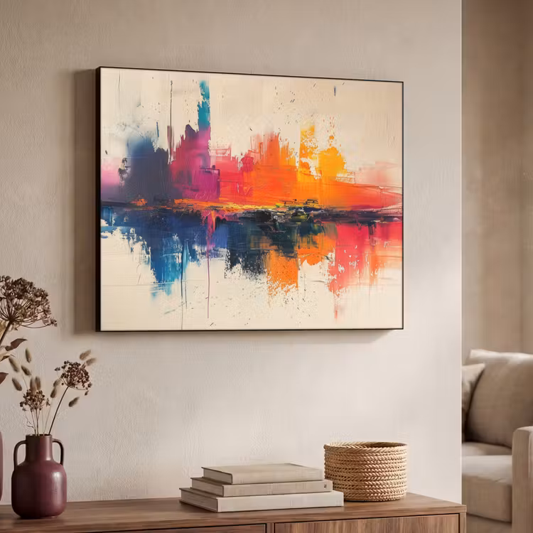 Art Frame - Modern - Verf - Kunst - Kleurrijk — 4