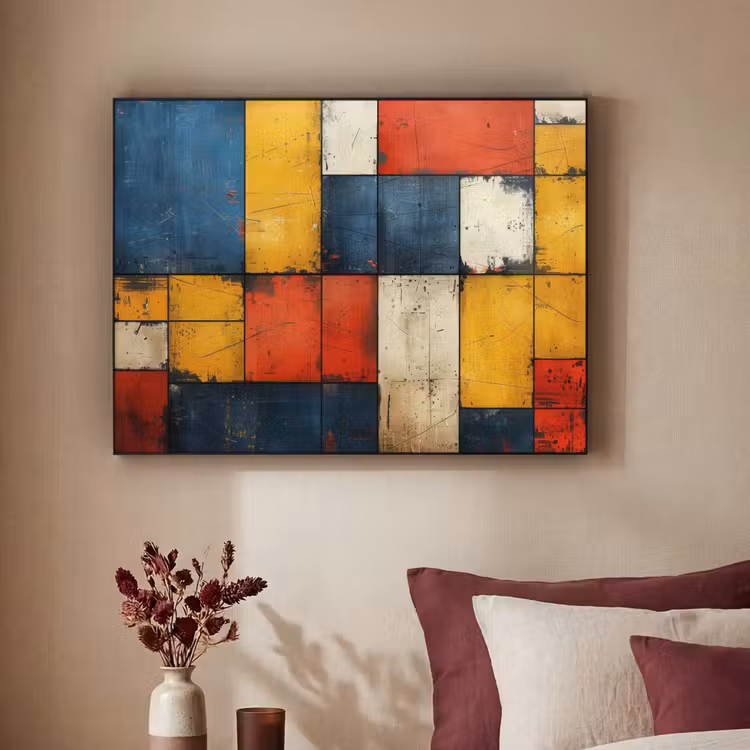 Art Frame - Mondriaan stijl - Kunst - Kleurrijk - Modern — 2