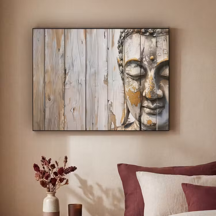 Art Frame - Boeddha - Houtlook - Modern - Industrieel — 2