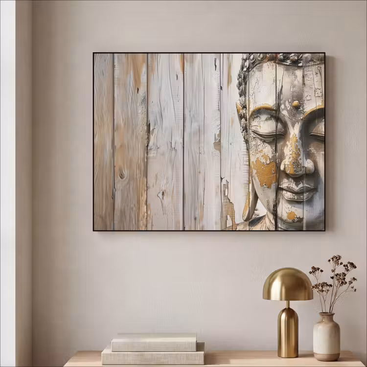 Art Frame - Boeddha - Houtlook - Modern - Industrieel — 3