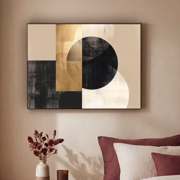 Art Frame - Abstract - Modern - Zwart - Goud — 2