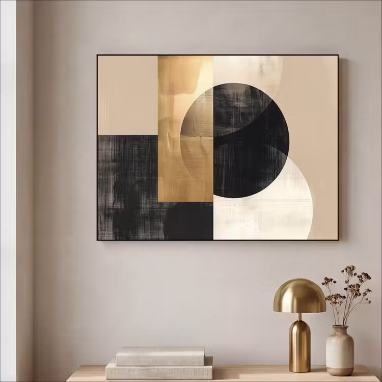 Art Frame - Abstract - Modern - Zwart - Goud — 3