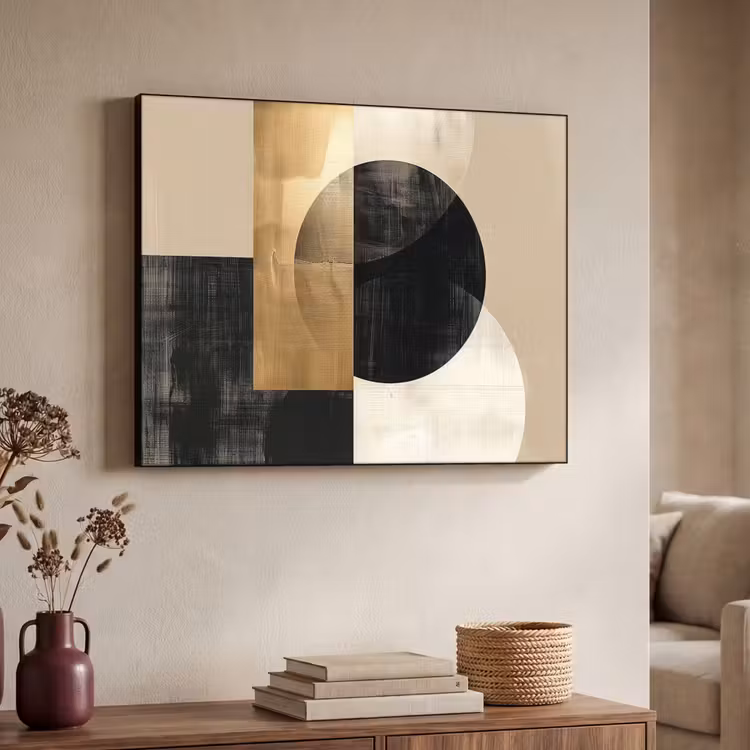 Art Frame - Abstract - Modern - Zwart - Goud — 4