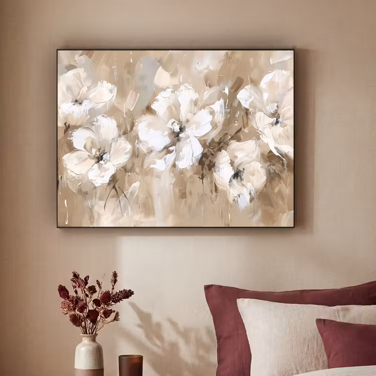 Art Frame - Bloemen - Beige - Abstract - Modern — 2