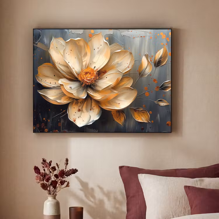 Art Frame - Bloemen - Goud - Kunst - Zwart - Modern — 2