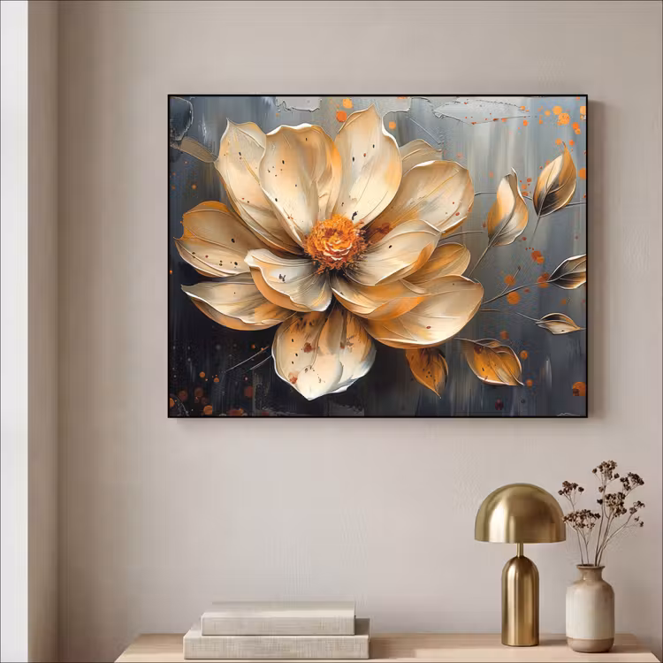 Art Frame - Bloemen - Goud - Kunst - Zwart - Modern — 3