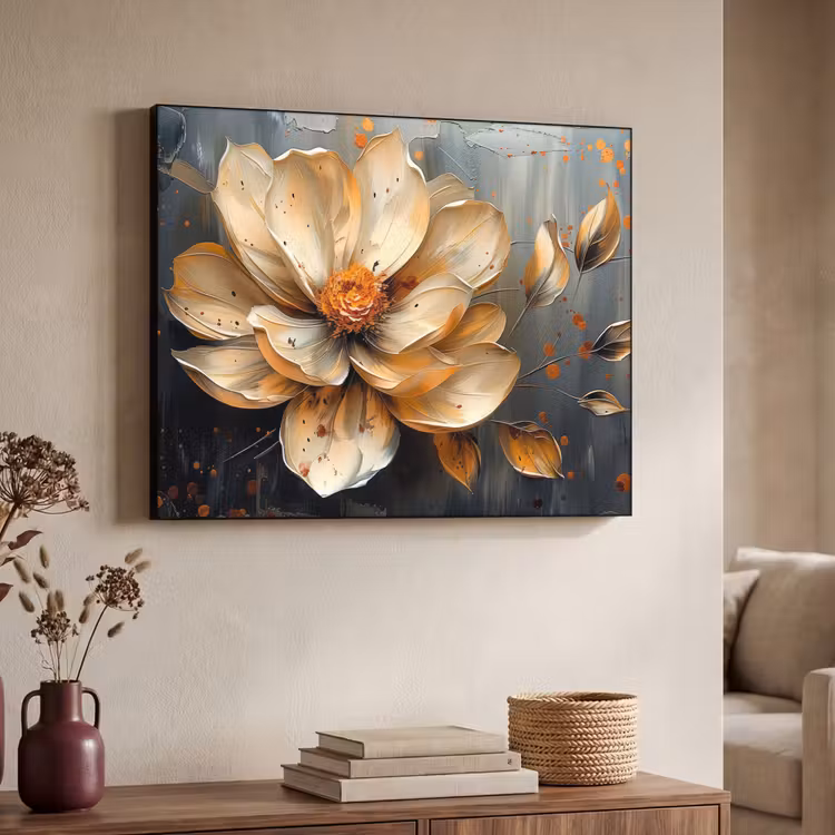 Art Frame - Bloemen - Goud - Kunst - Zwart - Modern — 4