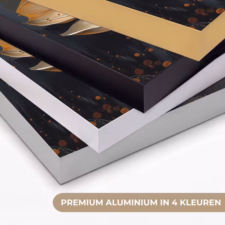Art Frame - Bloemen - Goud - Kunst - Zwart - Modern — 5