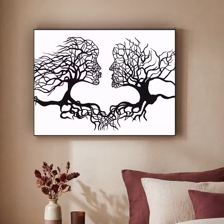 Art Frame - Bomen - Gezicht - Kunst - Abstract — 2