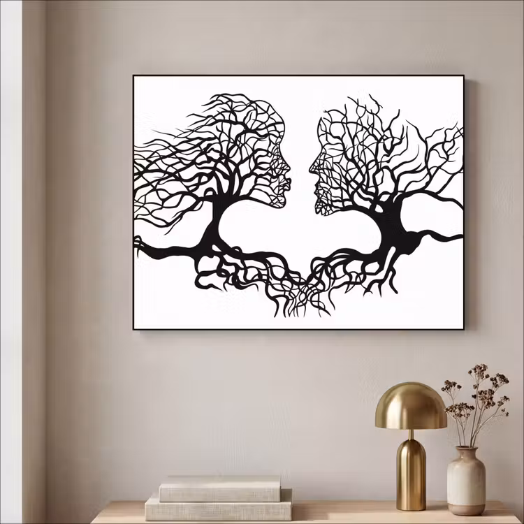 Art Frame - Bomen - Gezicht - Kunst - Abstract — 3