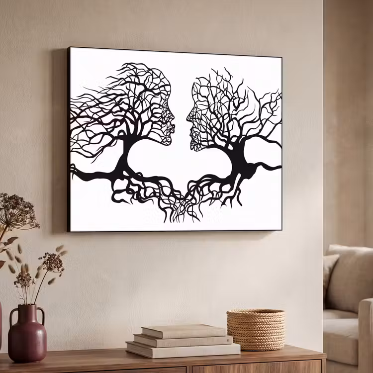 Art Frame - Bomen - Gezicht - Kunst - Abstract — 4