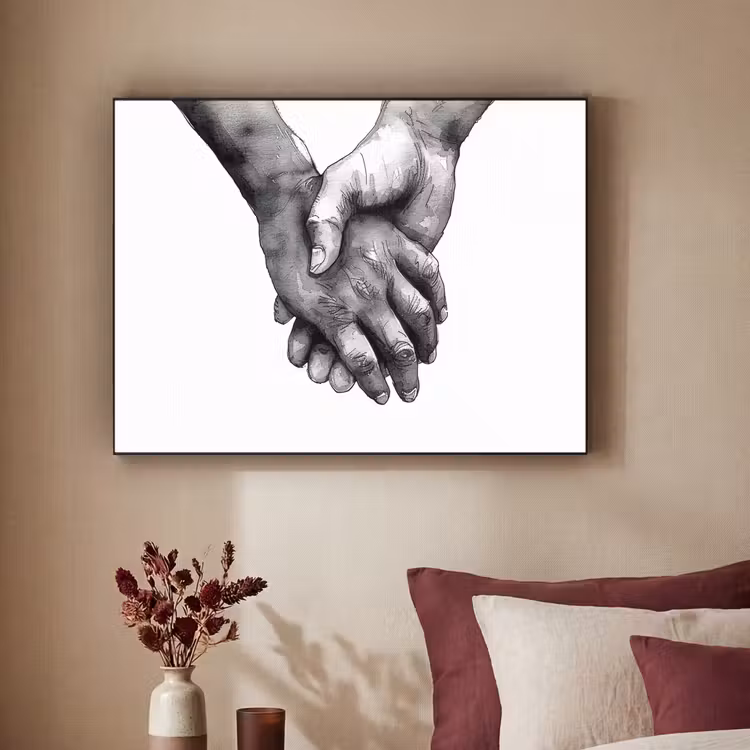 Art Frame - Handen - Zwart wit - Modern - Kunst — 2