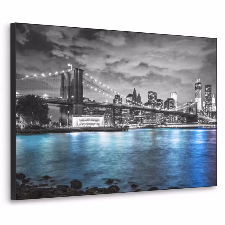 Art Frame - New York - Skyline - Stad - Blauw — 1