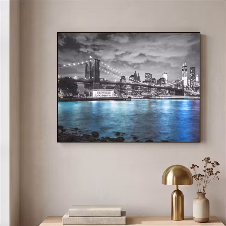 Art Frame - New York - Skyline - Stad - Blauw — 3