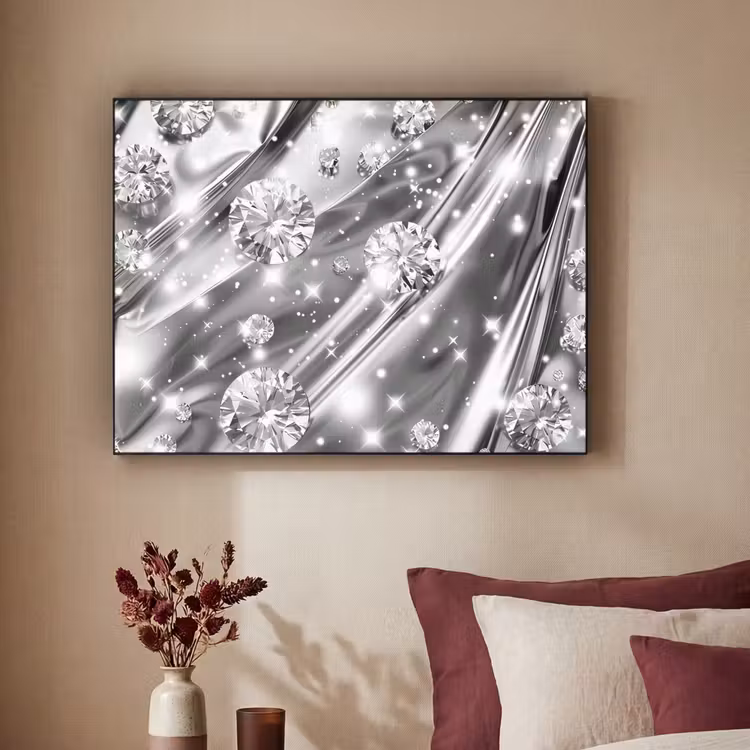 Art Frame - Abstract - Diamant - Luxe - Modern - Zilver — 2
