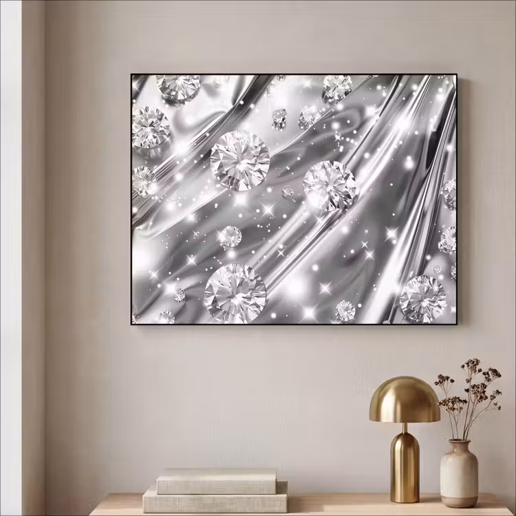 Art Frame - Abstract - Diamant - Luxe - Modern - Zilver — 3