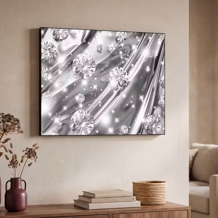 Art Frame - Abstract - Diamant - Luxe - Modern - Zilver — 4