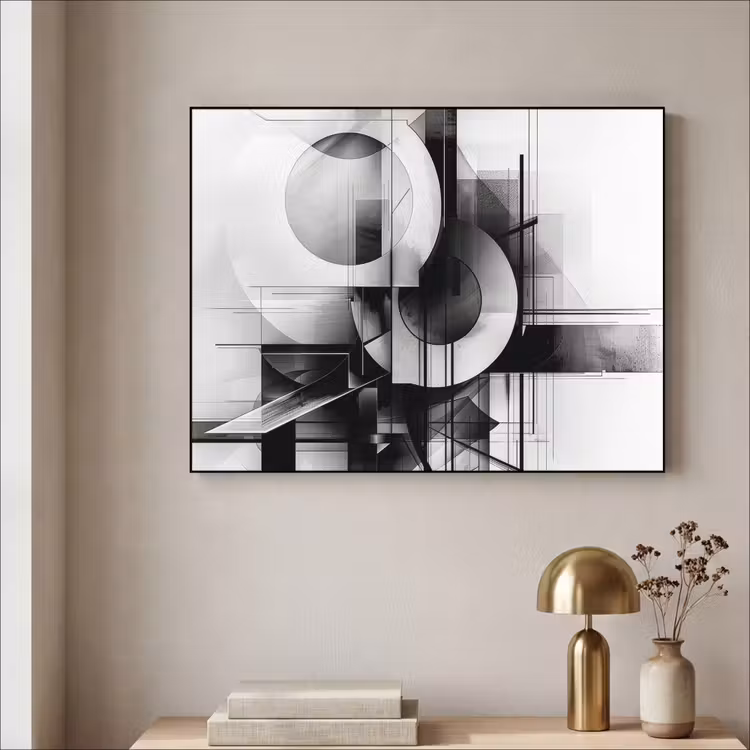 Art Frame - Abstract - Kunst - Modern - Zwart wit — 3