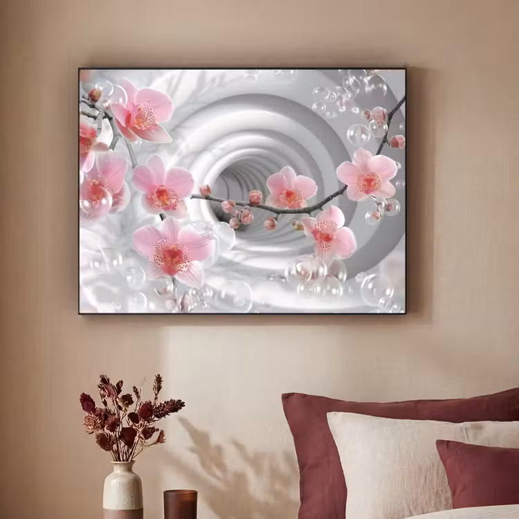 Art Frame - Bloemen - Tunnel - Abstact - 3D effect — 2