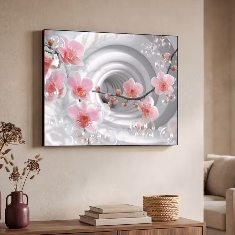 Art Frame - Bloemen - Tunnel - Abstact - 3D effect — 4