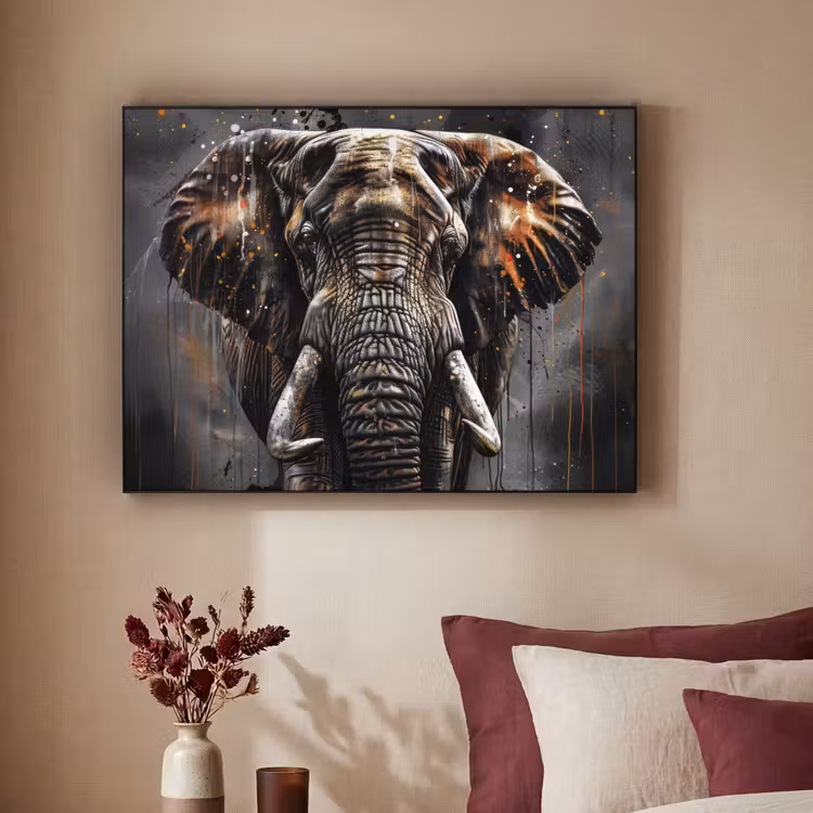 Art Frame - Olifant - Watercolor - Wilde dieren - Luxe — 2