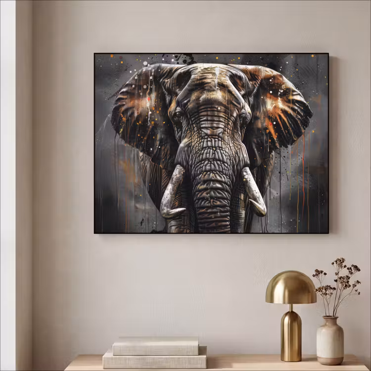 Art Frame - Olifant - Watercolor - Wilde dieren - Luxe — 3