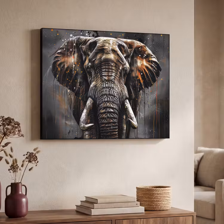 Art Frame - Olifant - Watercolor - Wilde dieren - Luxe — 4