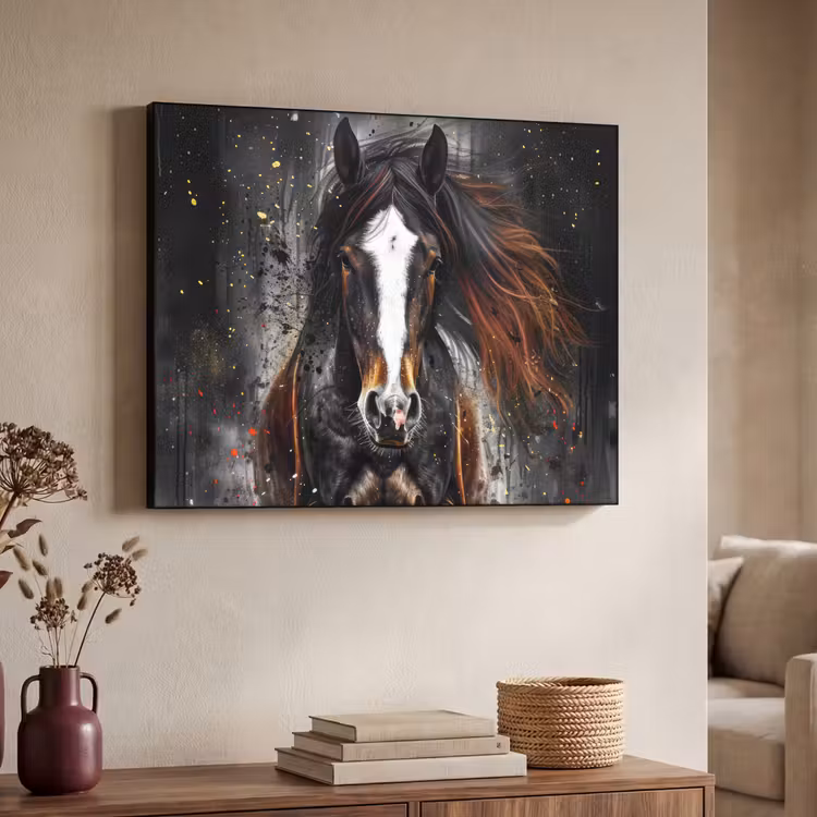 Art Frame - Paard - Dieren - Zwart - Luxe - Modern — 4