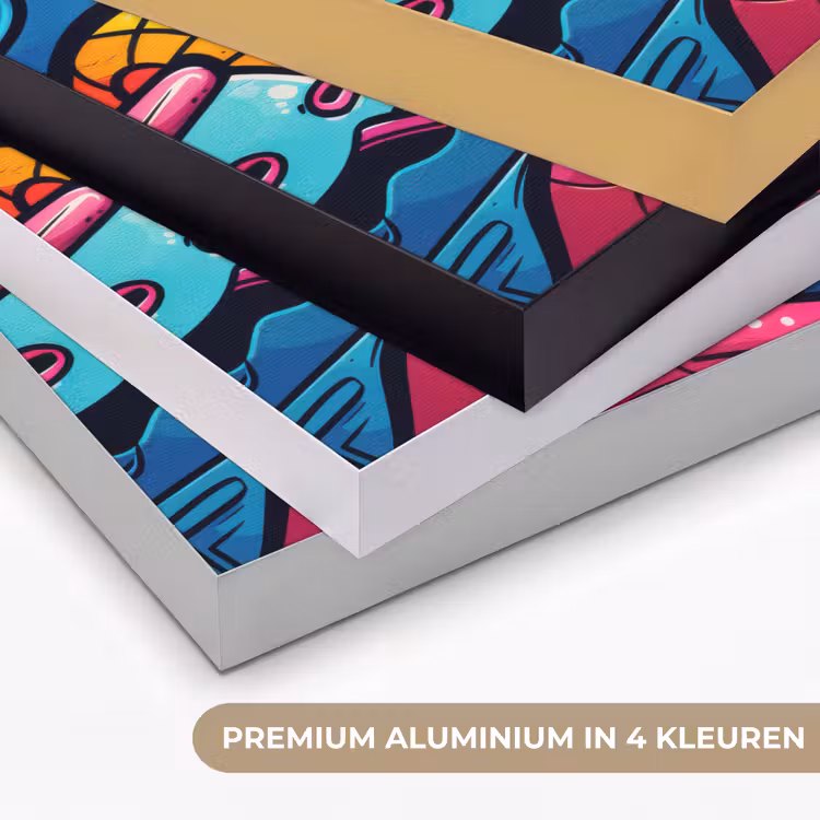 Art Frame - Abstract - Neon - Design - Kleurrijk - Graffiti — 5