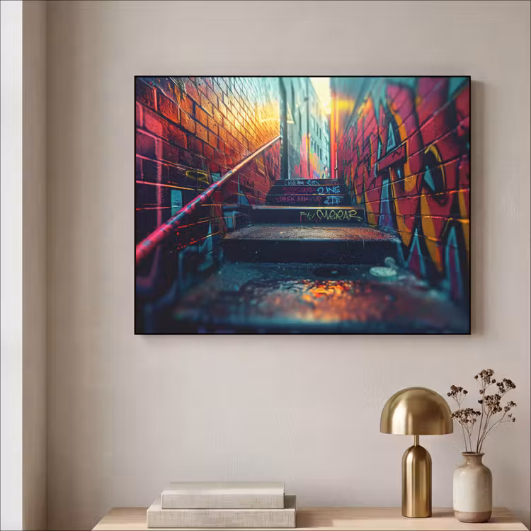 Art Frame - Architectuur - Neon - Trap - Graffiti — 3